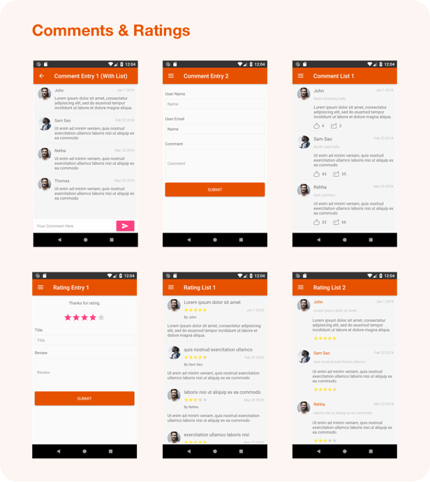 Awesome Material (Google Android Material Design UI Components and Template Collection) 1.9 - 29