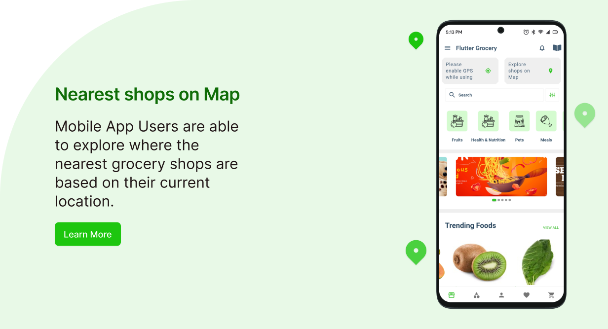Flutter Grocery Meilleure application d'épicerie sur Envato